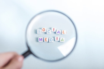 Magnifying Glass and Social Media