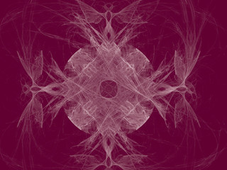 Toned color monochrome abstract fractal illustration.