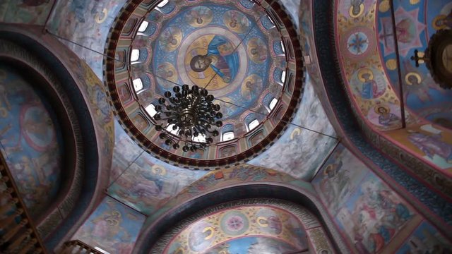 panorama of the dome of the temple