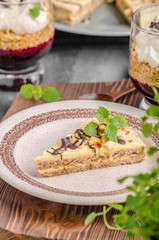 Almonds chocolate cake