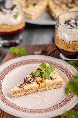 Almonds chocolate cake