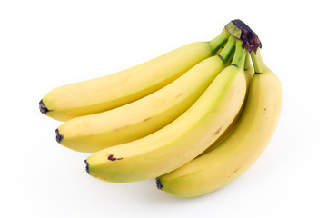 Bananas white background