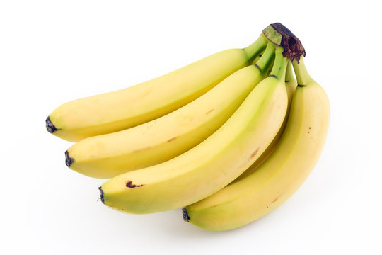 Fototapeta Bananas white background
