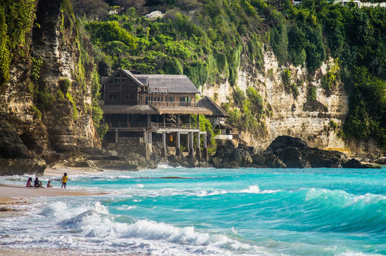 Fototapeta Rocks on Beautiful Dreamland beach-Bali,Indonesia