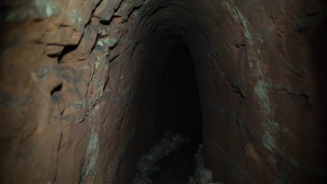 The entrance to the underground catacombs