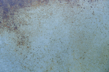 Blue rusty iron. Surfaces metal with rust