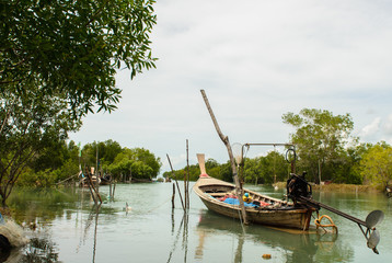 Fishing boats at fishing village