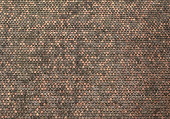Old clay tile roof