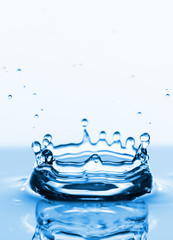 Photo of water splashes and ripples background