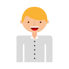 young man avatar character vector illustration design