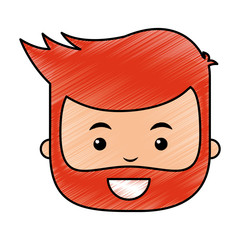 young man avatar character vector illustration design