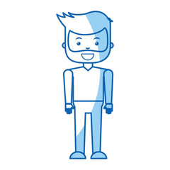 young man avatar character vector illustration design