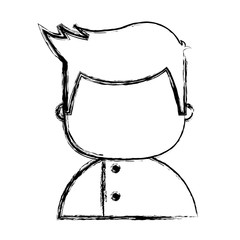 young man avatar character vector illustration design