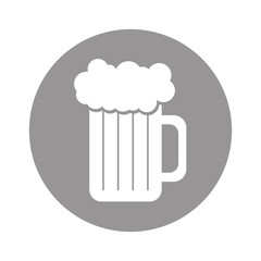 fresh beer jar isolated icon vector illustration design