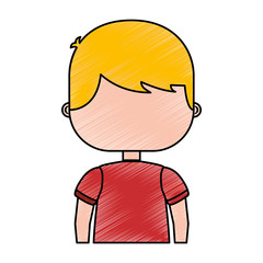 cute little boy character vector illustration design