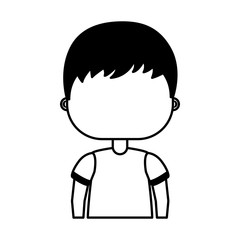 cute little boy character vector illustration design