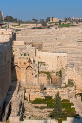 Spring views of the holy city Jerusalem