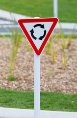 Kreisverkehr Schild