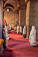 Worshiping in Lalibela, Ethiopia