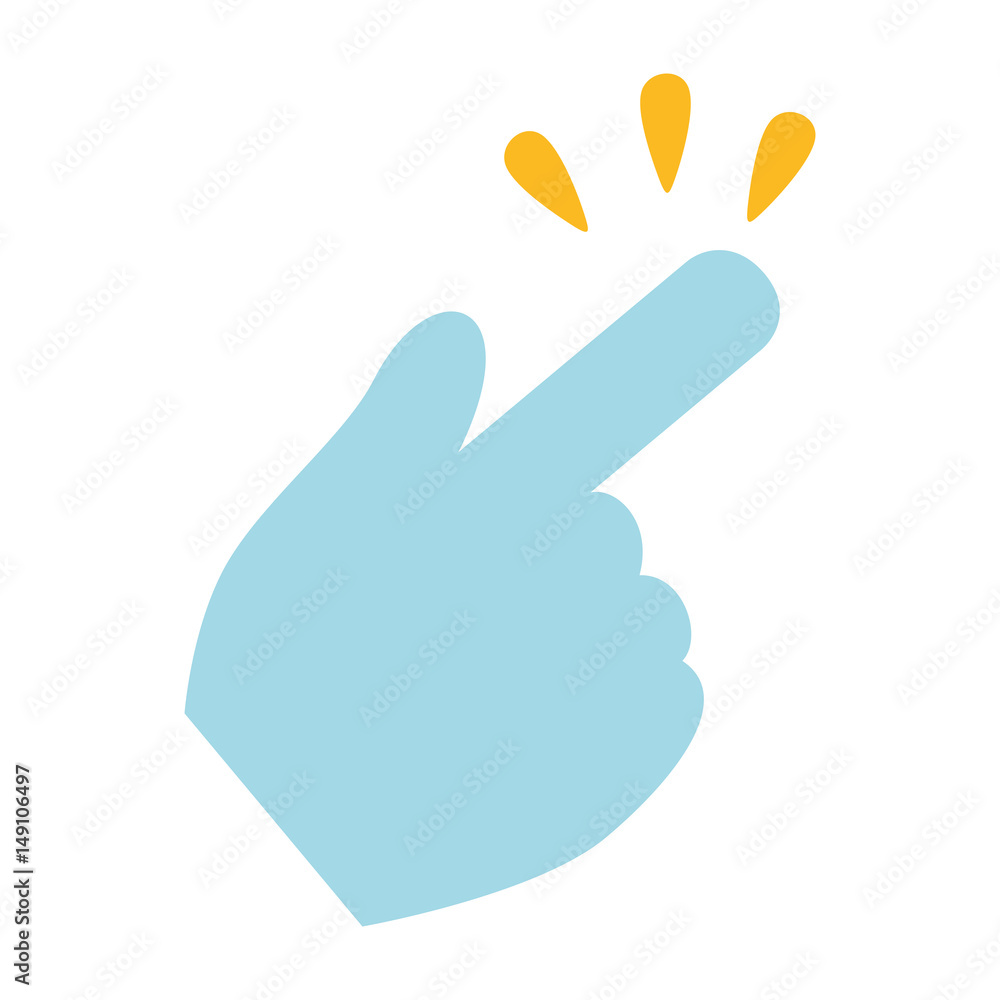 Poster hand click cursor symbol icon vector illustration graphic design