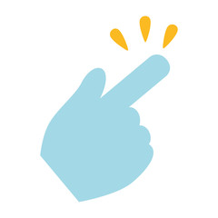 Hand click cursor symbol icon vector illustration graphic design