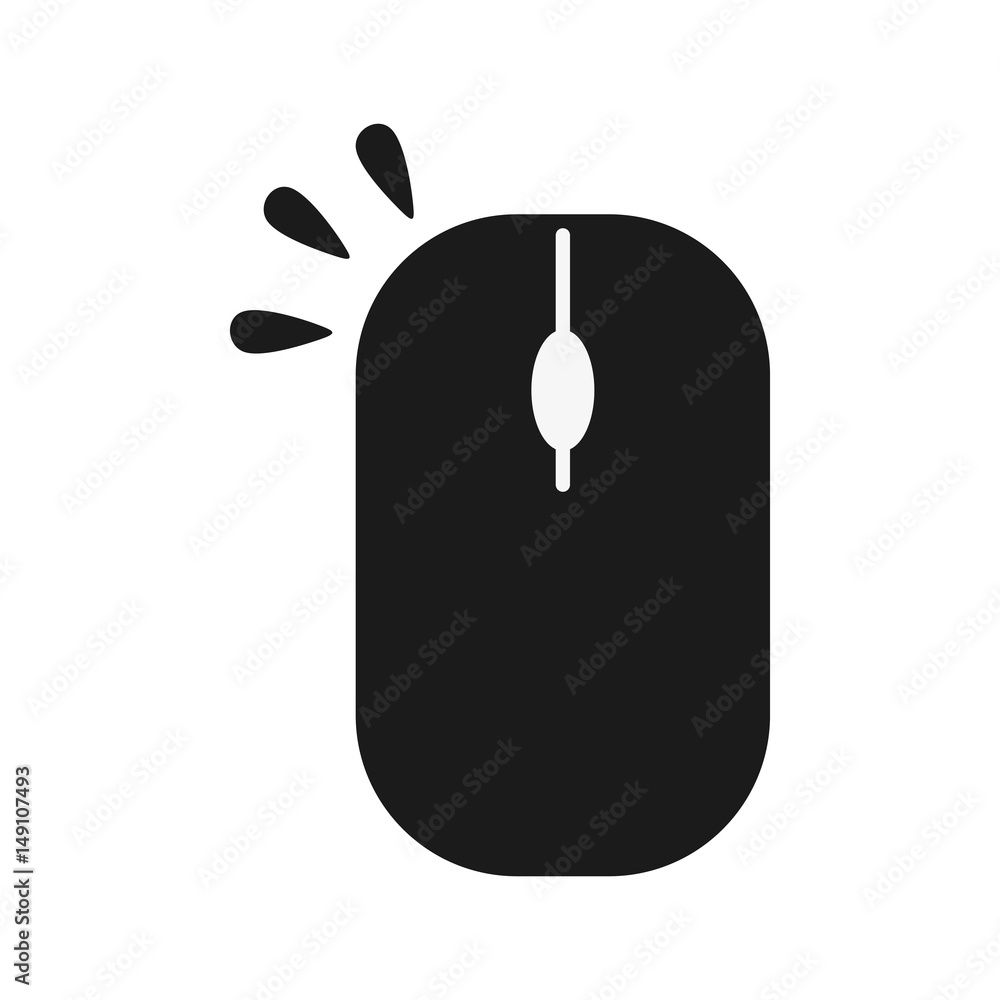 Aufkleber mouse computer device icon vector illustration graphic design