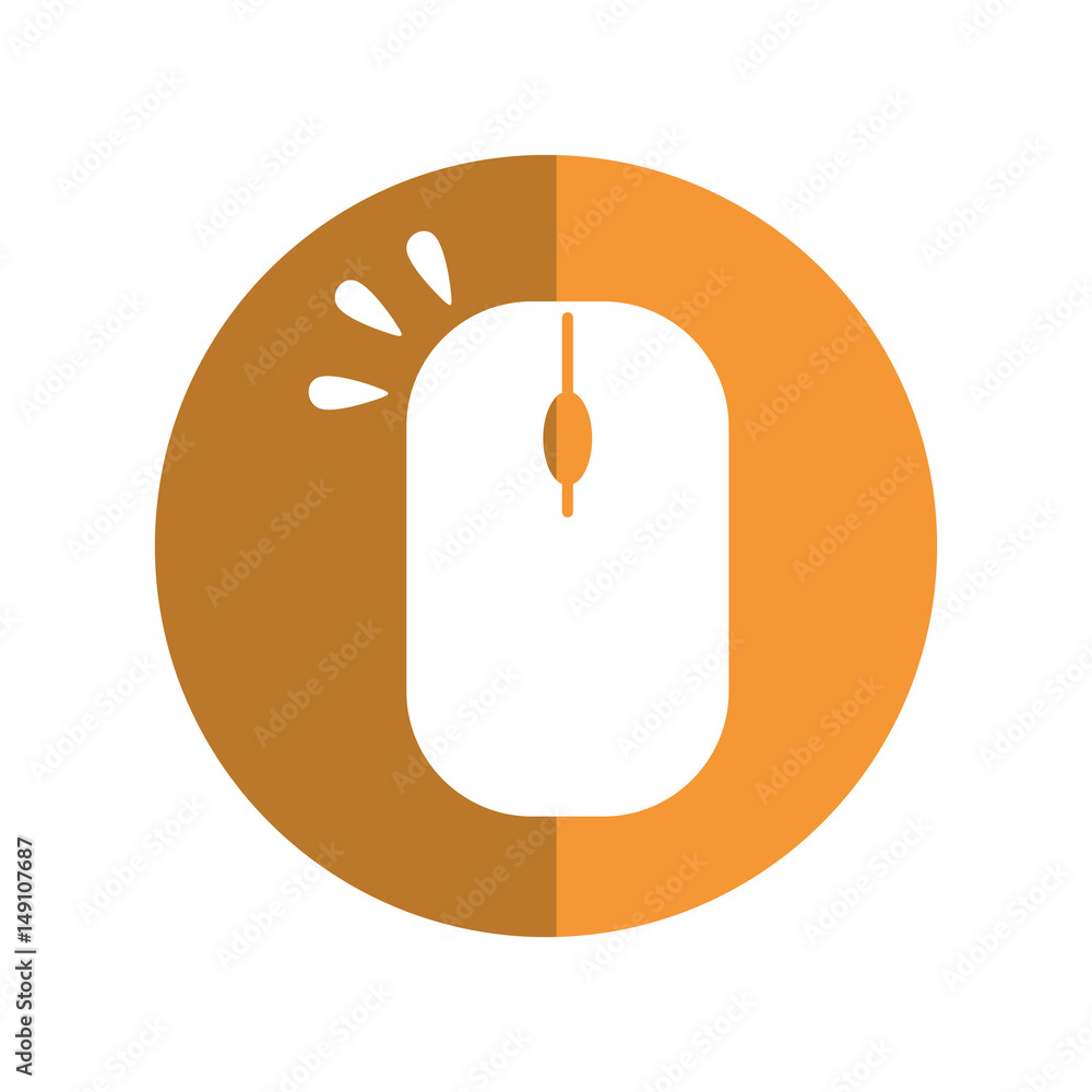 Poster mouse computer device icon vector illustration graphic design