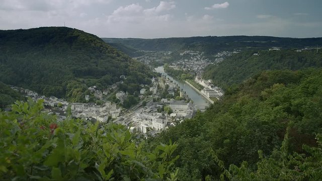 Bad Ems is a healing spa with the Roman source at the River Lahn, Germany, Europe, Aug 2016
