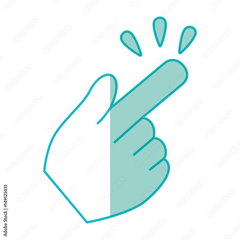 Poster hand click cursor symbol