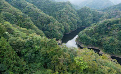 Fototapeta na wymiar Green Ryujin Valley
