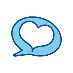 Bubble chat symbol