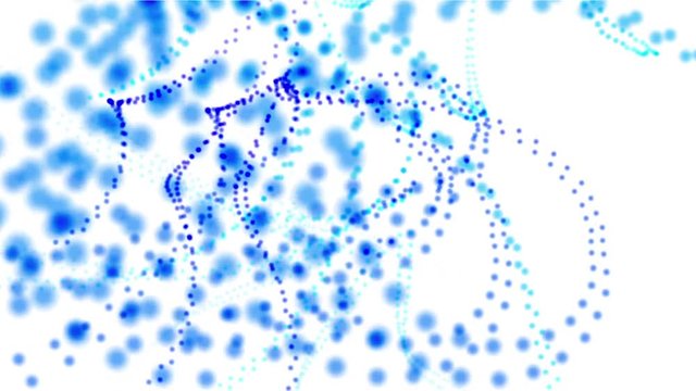 4k Abstract surging weaving point wave curve line background,music rhythm dots backdrop,geometry fractals network dat mesh vj art.,fibers blood cells,micro vessels organisms,microscopic spore Gene.