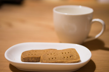hand made cookies and cup