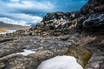 A Beautiful landscape with rocks