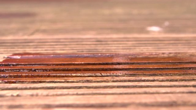 Adding paint protector to outdoor wooden decking
