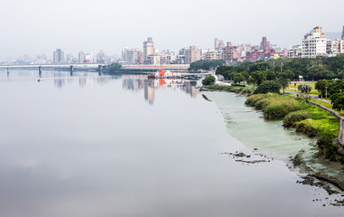 The Tamsui River in Taipei (Taiwan)