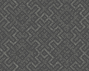 Seamless Knitting Background. Abstract Nordic Monochrome Sweater Ornament