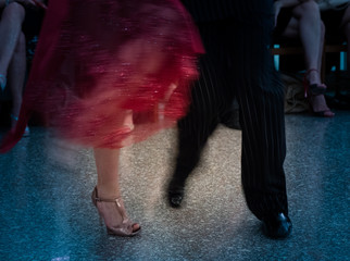 Detail of tango shoes