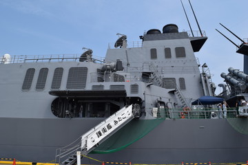 Naklejka premium 護衛艦あたご（一般公開）