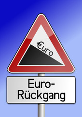 Euro R&uuml;ckgang