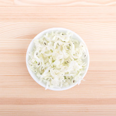 white archangel  / Bowl of fresh, white flowers of the deadnettle