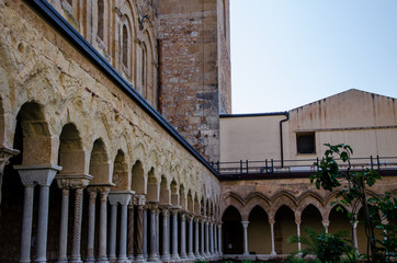 Fototapeta na wymiar 13th century Cefalu Cathedral in Cefalu, Sicily
