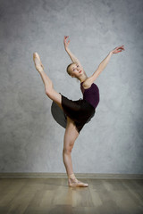 Ballerina in black dress