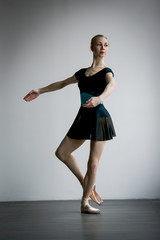 Ballerina in black dress