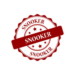 Obraz premium Snooker red stamp illustration