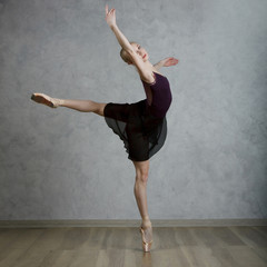 Ballerina in black dress