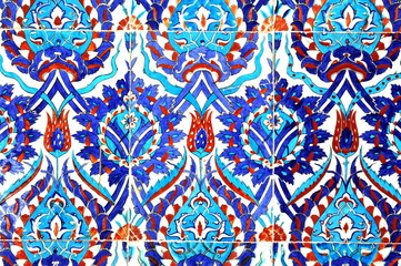 Ancient Ottoman patterned tile composition. - 149229432