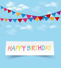 Obraz premium Birthday celebration greeting card