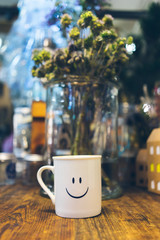 smiling cup
