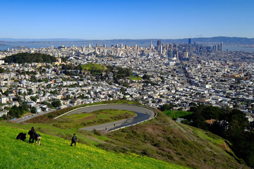San Francisco view from Twin Peaks
